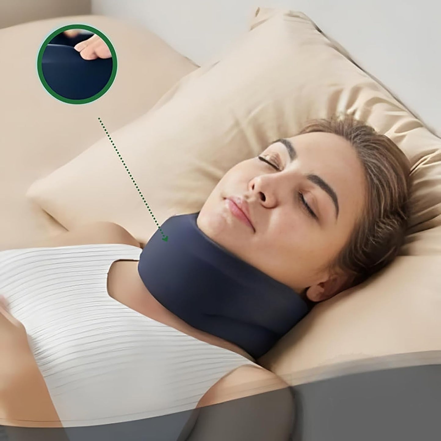 SnoreLess™ - Supporto Ergonomico per il Collo Antirussamento e Allineamento Cervicale