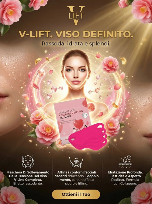 V-Lift™ – Maschera Facciale Rassodante a V con Collagene