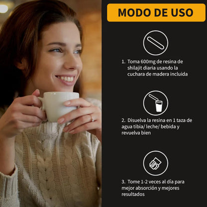 Shilajit 100% Puro 💎 Fuente de Energía Vital del Himalaya