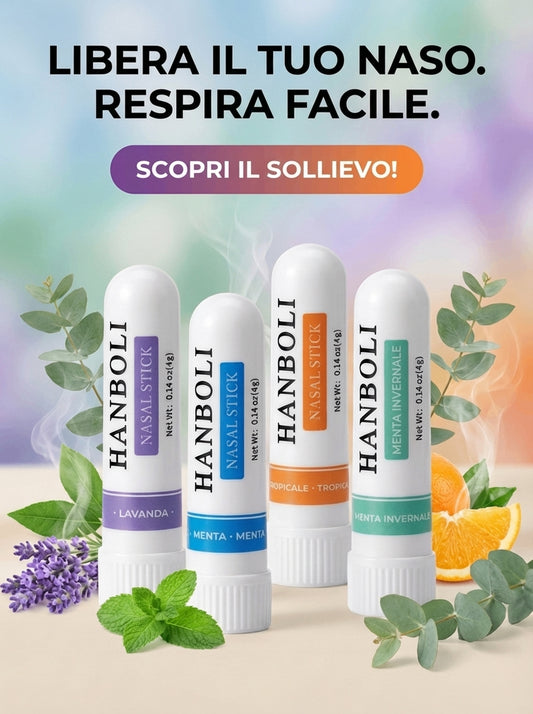 Stick Nasale Decongestionante e Respirazione Profonda Naturale