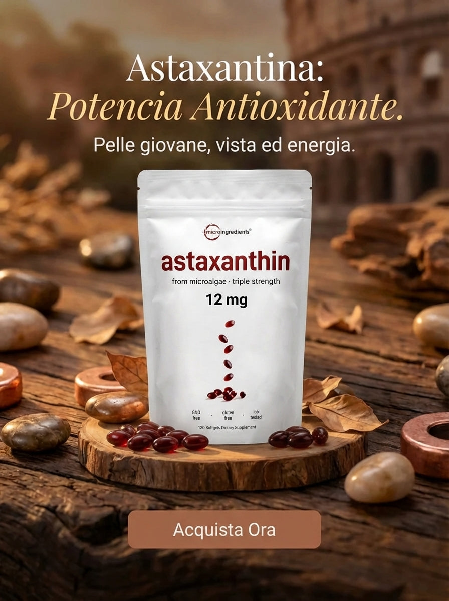 ASTAXANTINA – Antiossidante ad Alta Potenza (120 capsule)