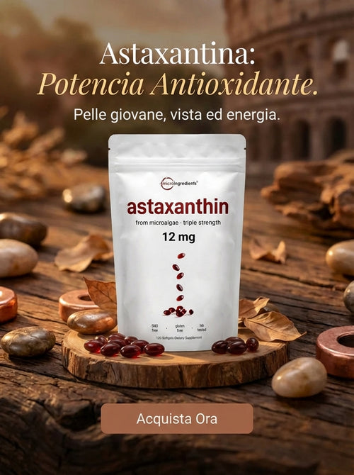 ASTAXANTINA – Antiossidante ad Alta Potenza (120 capsule)