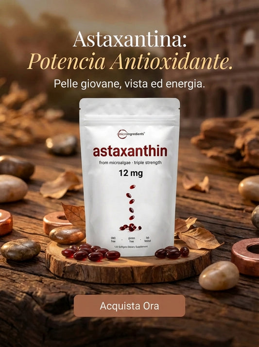 ASTAXANTINA – Antiossidante ad Alta Potenza (120 capsule)