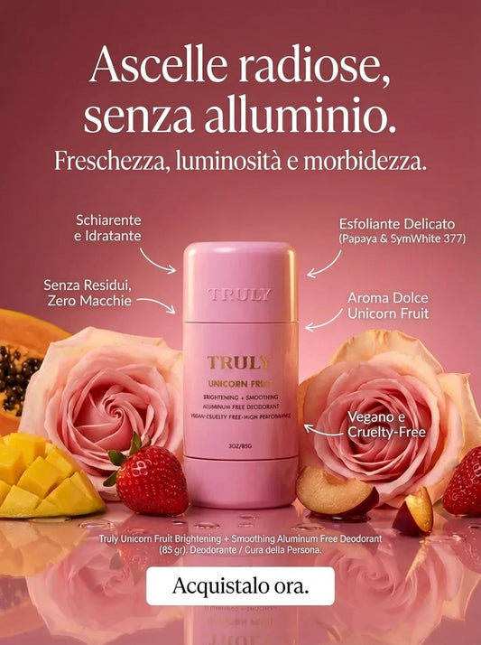 Deodorante Truly Unicorn Fruit Schiarente Senza Alluminio Unicorn Fruit